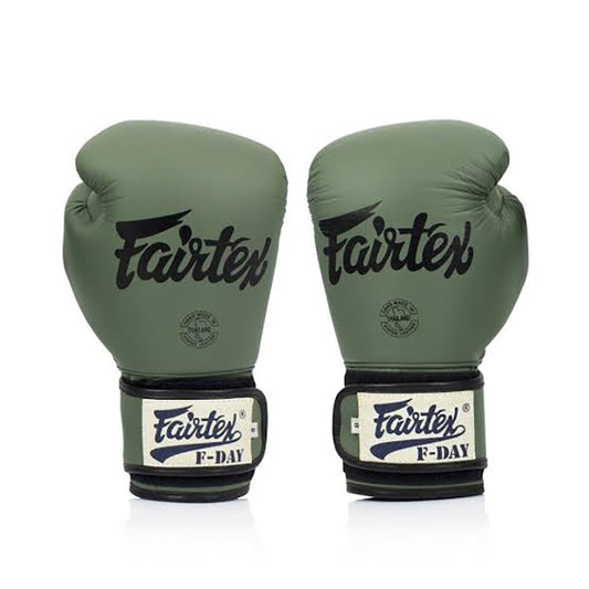 FAIRTEX F-Day Limited Edition Army Green Boxing Gloves (BGV11)