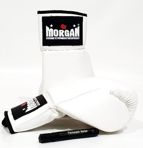 MORGAN Lace Up Autograph Boxing Gloves (10Oz)