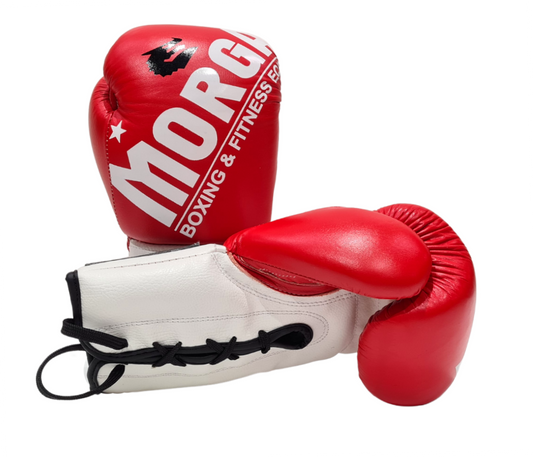 MORGAN V2 Fight Night Boxing Gloves (8/10oz) - Boxing & Muay Thai - BW - MS-BG-FN-10OZ-RW