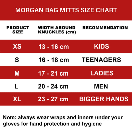 MORGAN Endurance Pro Bag Mitts Muay Thai Boxing Training - Boxing & Muay Thai - RED/BLACK