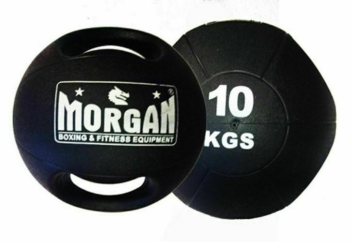 MORGAN Double Handled Medicine Ball Set Of 2 (1x5kg + 1x10kg)