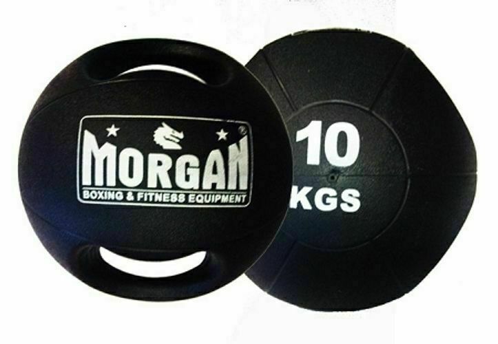 MORGAN Double Handled Medicine Ball Set Of 2 (1x5kg + 1x10kg)