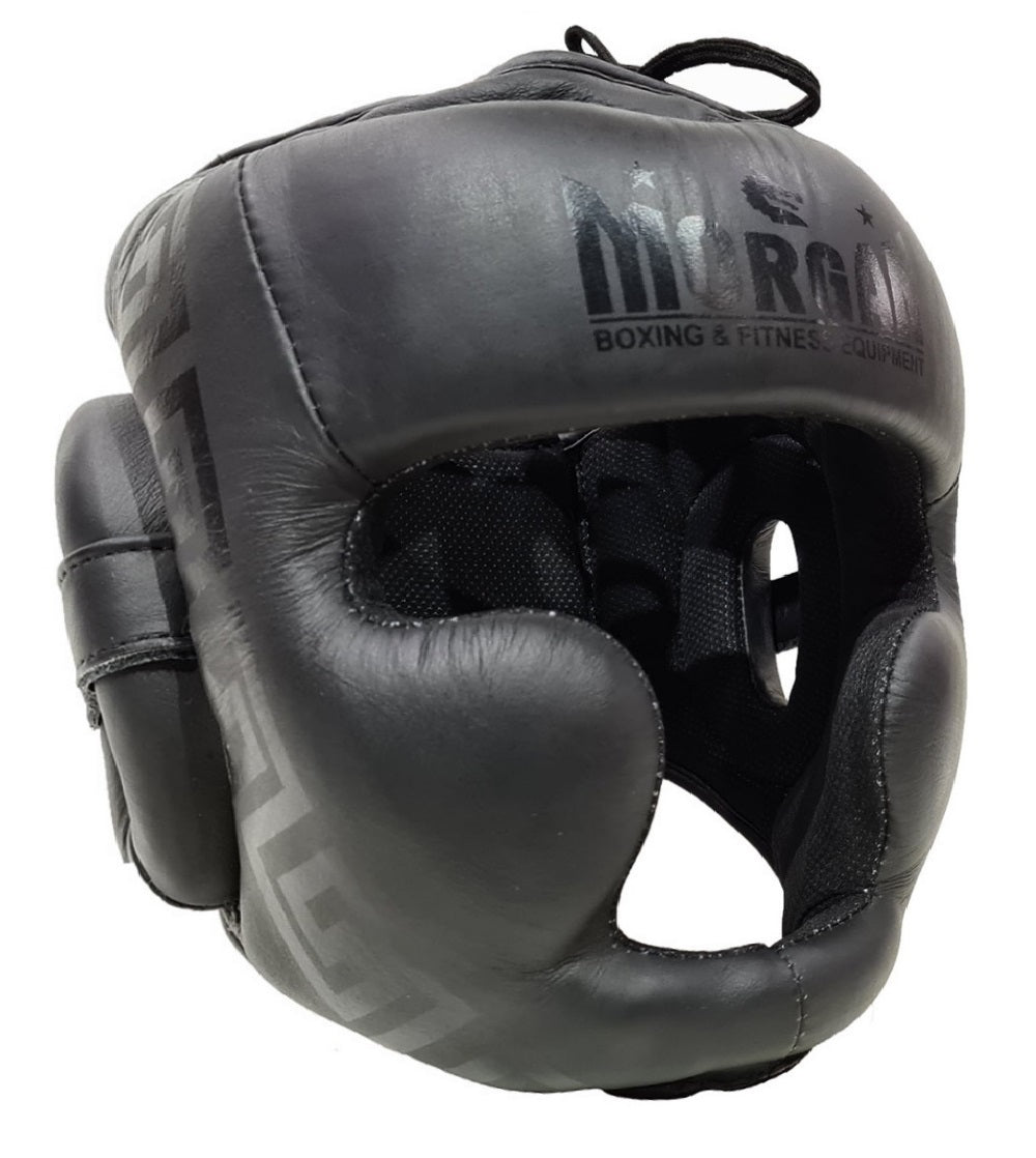 MORGAN B2 Bomber Leather Head Guard - Boxing Head Guard