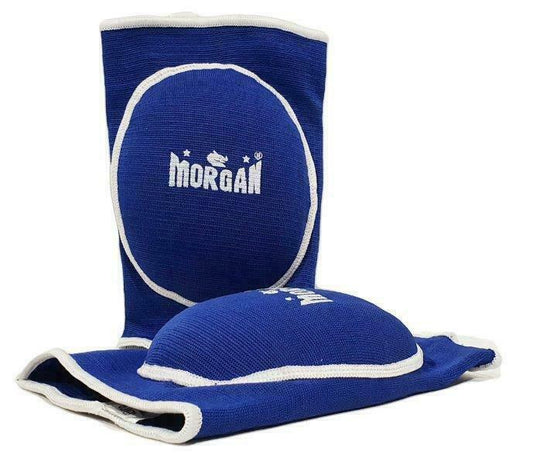 MORGAN Turtle Kickboxing Elbow Knee Guard (Pair) - Boxing & Muay Thai - Blue