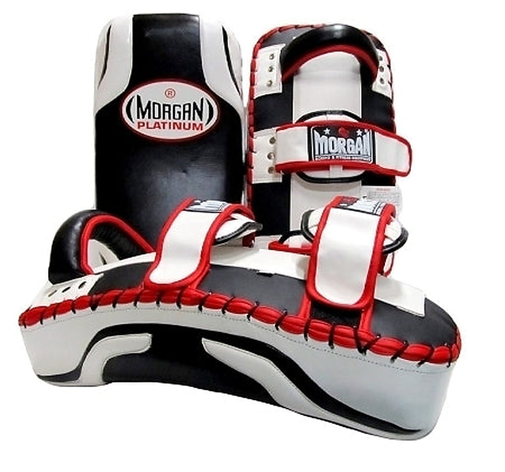 MORGAN Platinum Leather Gel Thai Target Focus Pads (Pair)