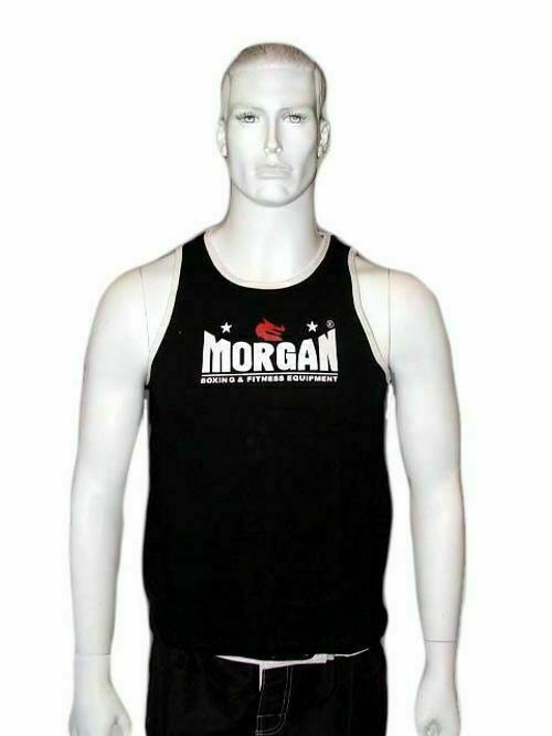 MORGAN BOXING MUAY THAI MMA Training Singlet - Black - Boxing & MMA Shorts