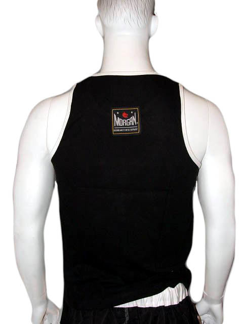 MORGAN BOXING MUAY THAI MMA Training Singlet - Black - Boxing & MMA Shorts