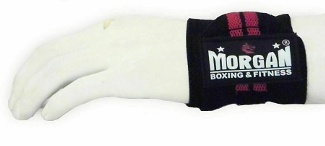 MORGAN Elasticated Weight Lifting Wrist Guard - (Pair)