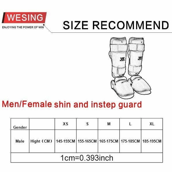 MORGAN WKF Approved Shin Guard Protector & Instep - Shin Guards - Blue