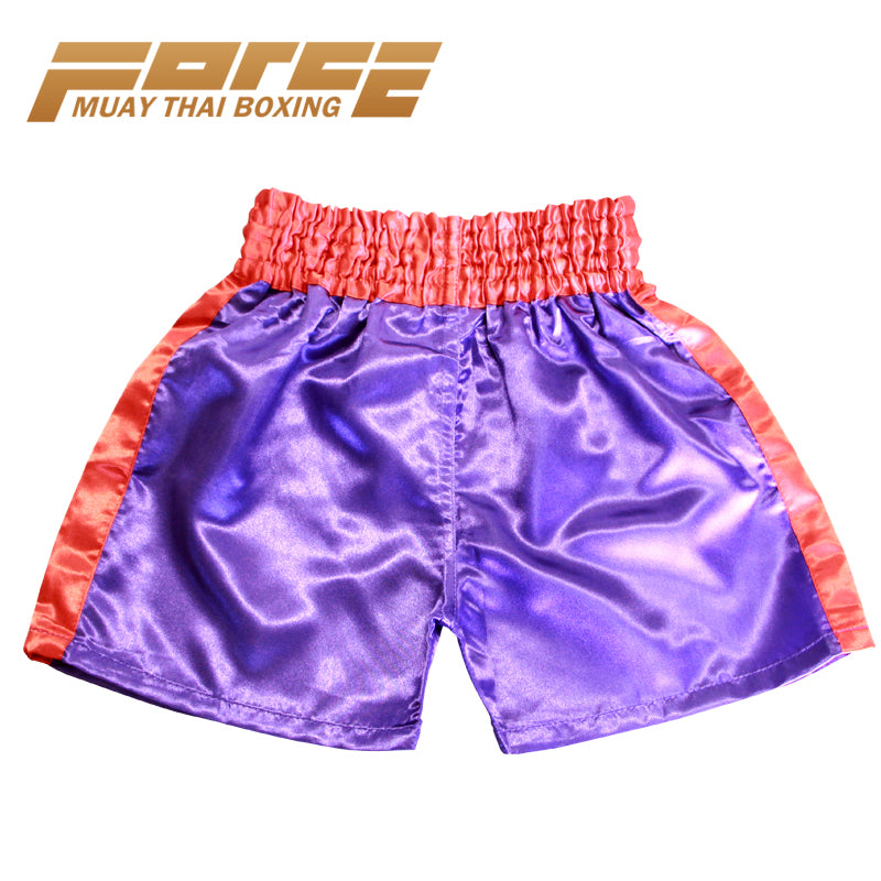 Kid Boxing Short Satin Purple 2XS-M