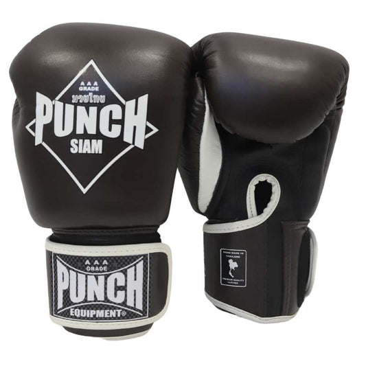 BOXING GLOVES - Siam™ - LEATHER - 12OZ - CHOCOLATE