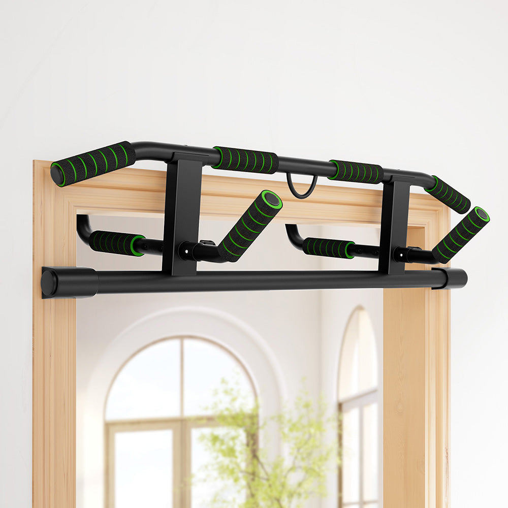 Multi-Grip Pull Up Bar Doorway Chin Up Horizontal Bar Home Gym Workout 101cm Length