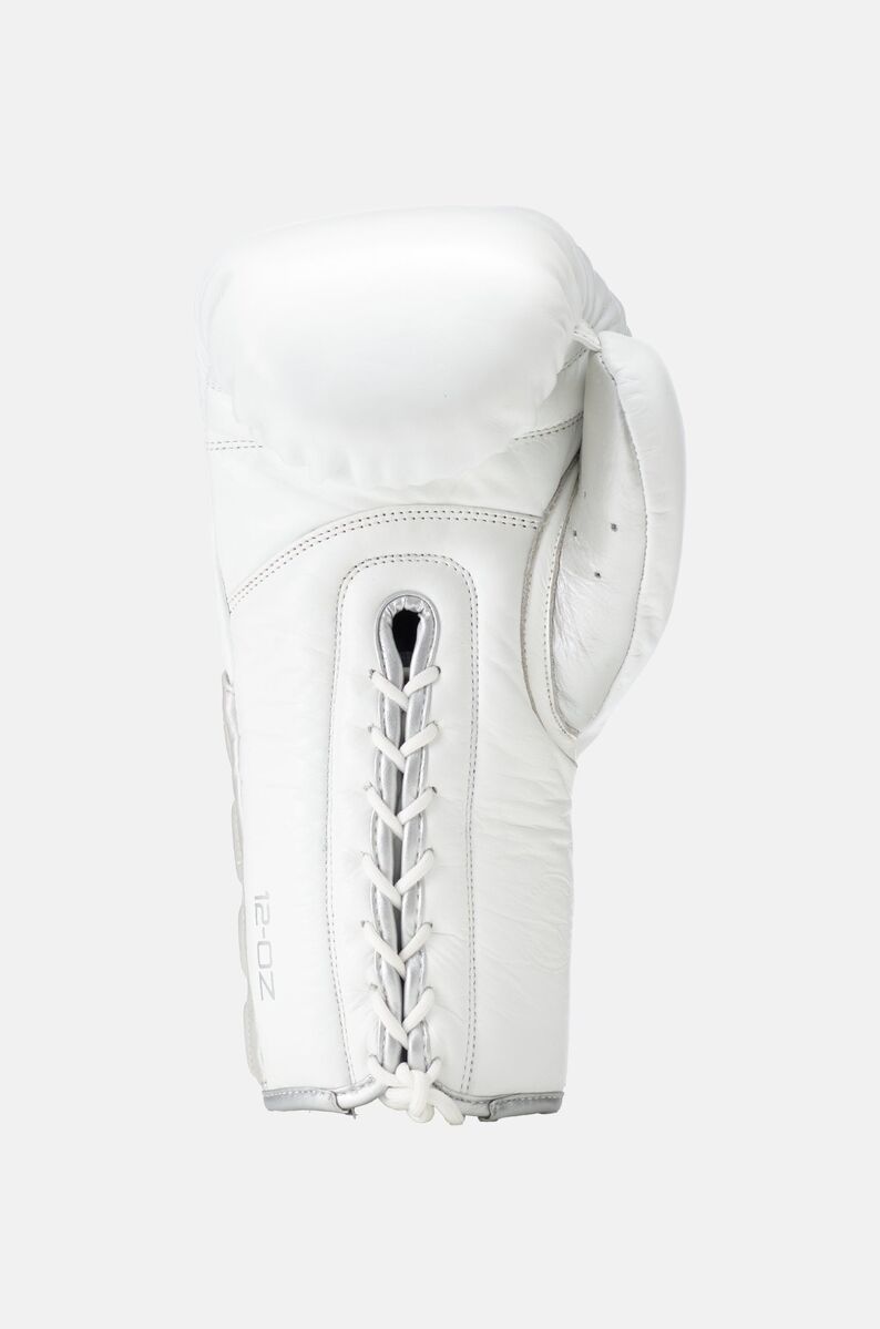 STING Viper X Boxing Gloves Lace Up — White/Silver