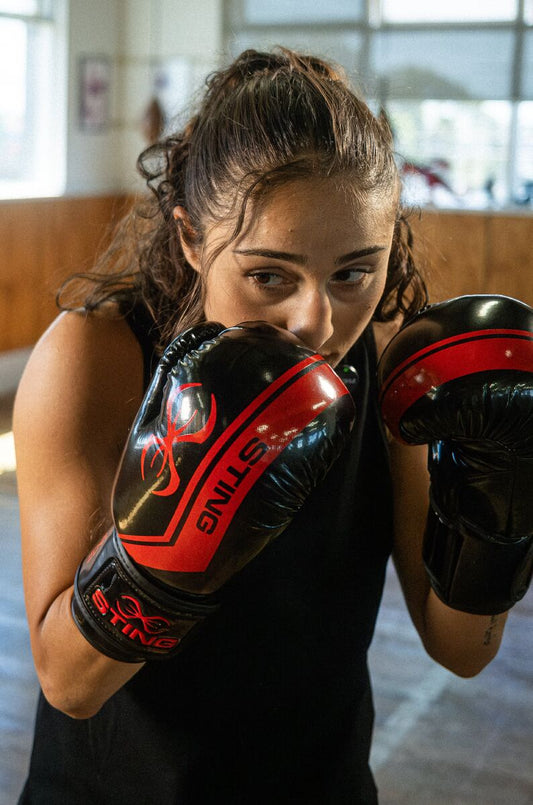 STING Armalite Boxing Glove — Black/Red