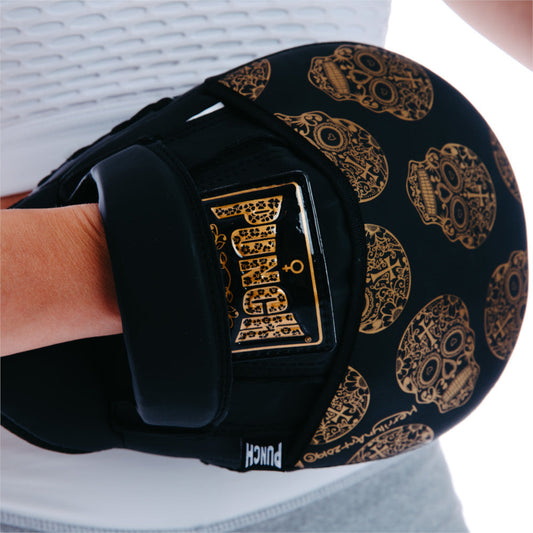 FOCUS PADS - Urban™ - GOLD SKULL ART - BLACK