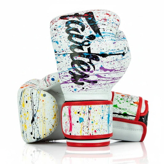 Fairtex BGV14 Microfibre Boxing Gloves - Art Collections - Painter/White