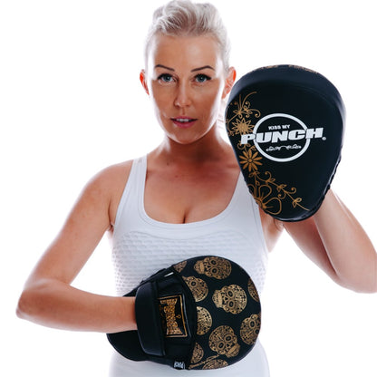 FOCUS PADS - Urban™ - GOLD SKULL ART - BLACK