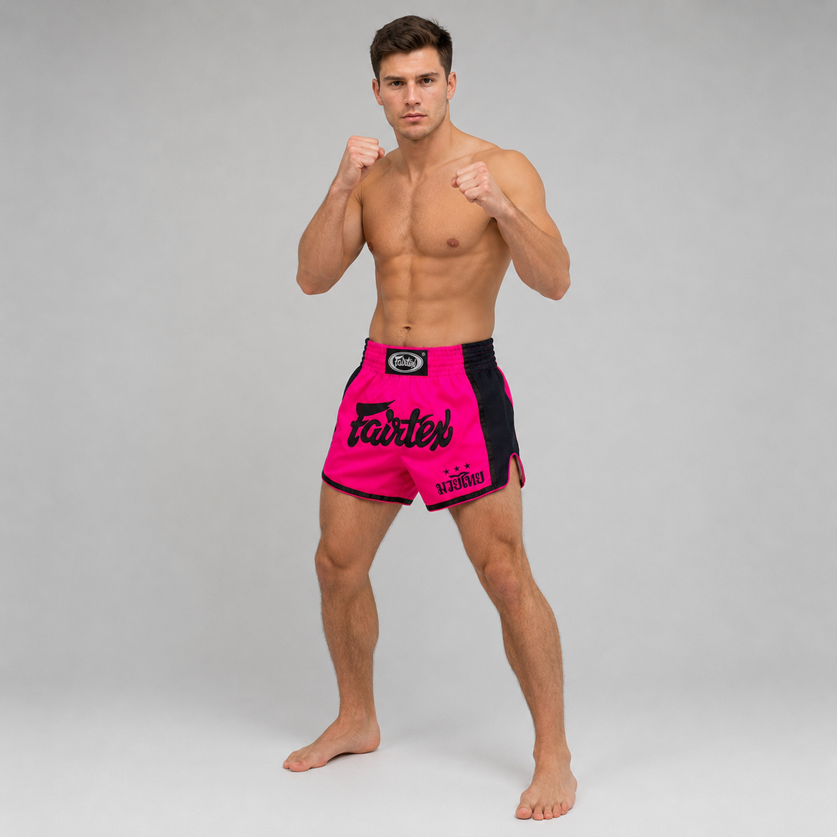 FAIRTEX Pink Slim Cut Muay Thai Boxing Shorts (BS1714) - Boxing & MMA Shorts