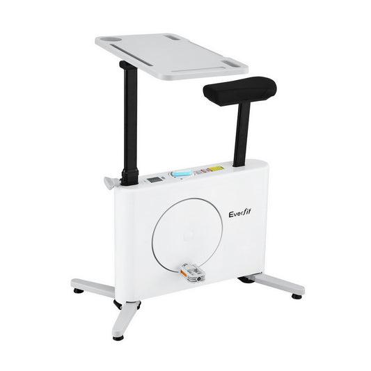 Everfit Exercise Bike Magnetic Desk Bike with Tabletop Fitness Home Workout Gym
