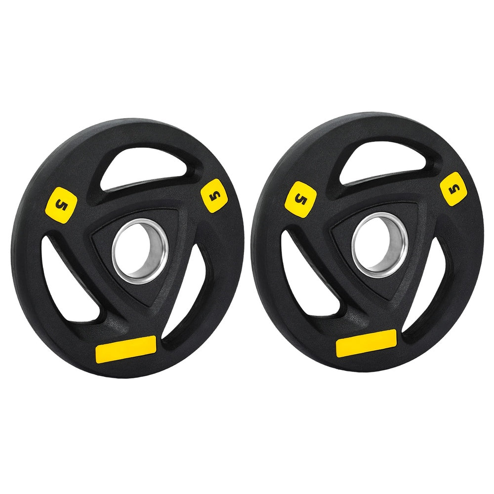 Everfit Weight Plates Olympic 5kgx2 Dumbbells Barbells Plate Weight Lifting Home