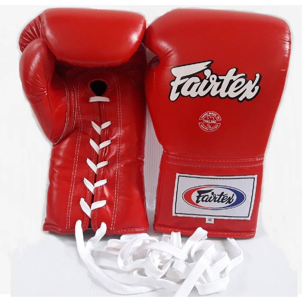 FAIRTEX Professional Leather/Lace Up Fight Gloves (BGL6) - Boxing & Muay Thai