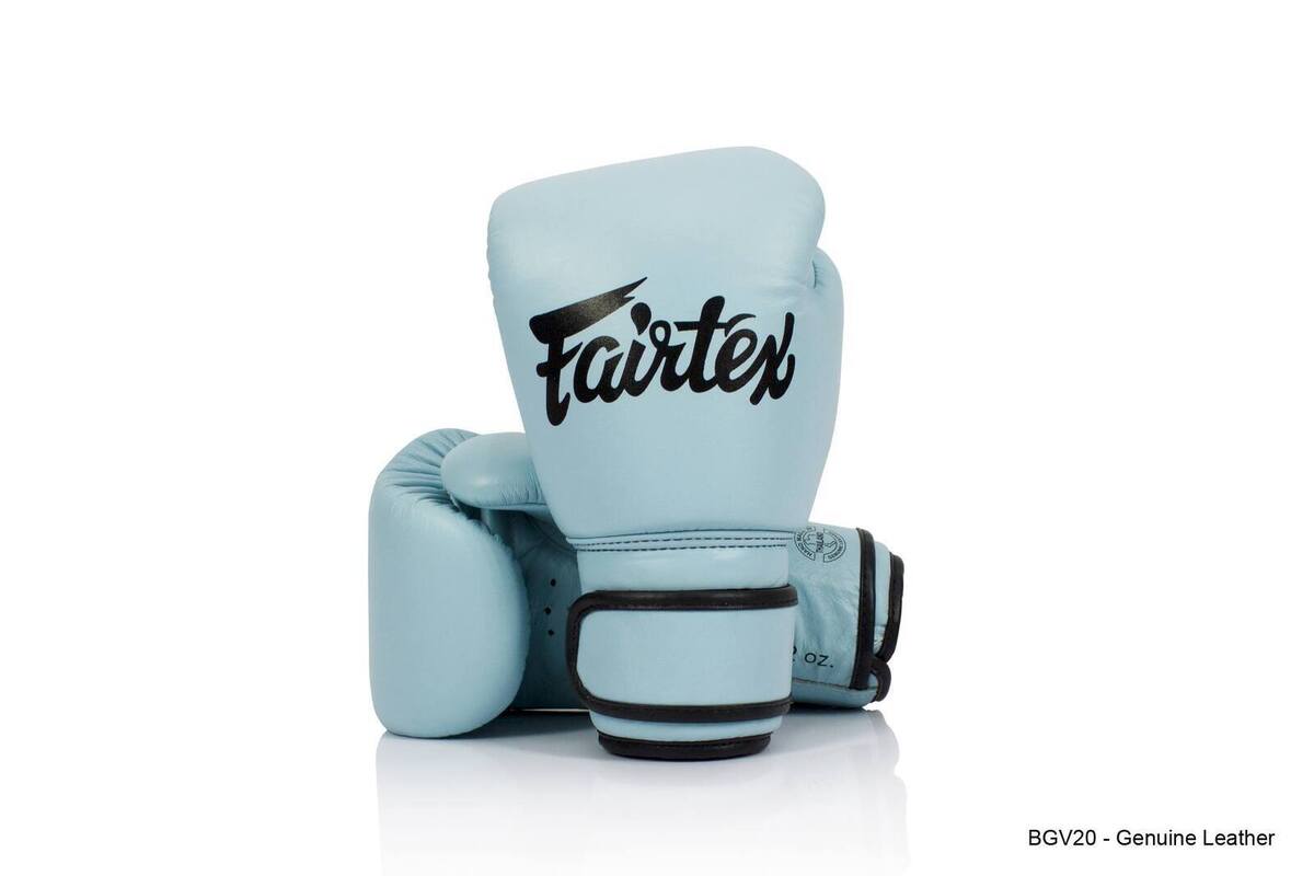 FAIRTEX Baby Blue Boxing Gloves (BGV20) - Boxing & Muay Thai