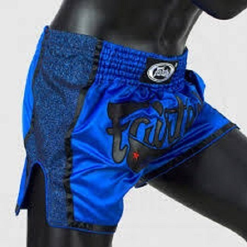 FAIRTEX Royal Blue Slim Cut Muay Thai Boxing Shorts (BS1702)