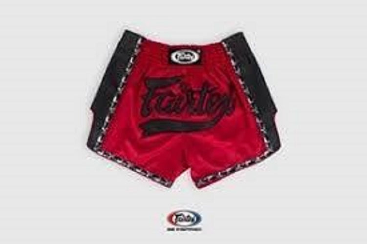 FAIRTEX Red Slim Cut Muay Thai Boxing Shorts (BS1703) - Boxing & MMA Shorts