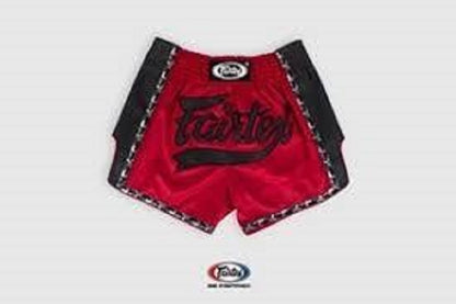 FAIRTEX Red Slim Cut Muay Thai Boxing Shorts (BS1703) - Boxing & MMA Shorts