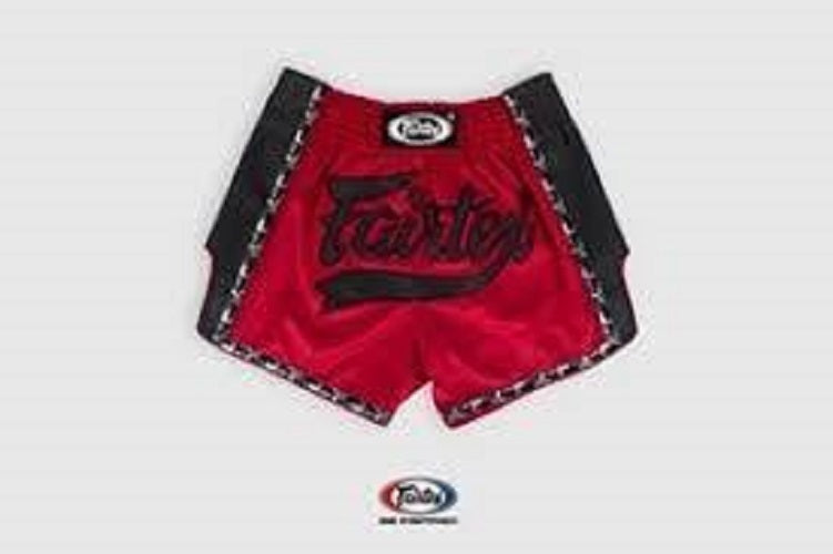 FAIRTEX Red Slim Cut Muay Thai Boxing Shorts (BS1703) - Boxing & MMA Shorts