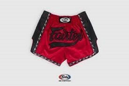 FAIRTEX Red Slim Cut Muay Thai Boxing Shorts (BS1703) - Boxing & MMA Shorts