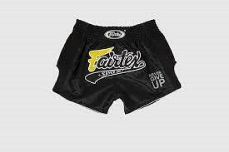 FAIRTEX Black Slim Cut Muay Thai Boxing Shorts (BS1708) - Boxing & MMA Shorts