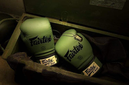 FAIRTEX F-Day Limited Edition Army Green Boxing Gloves (BGV11)