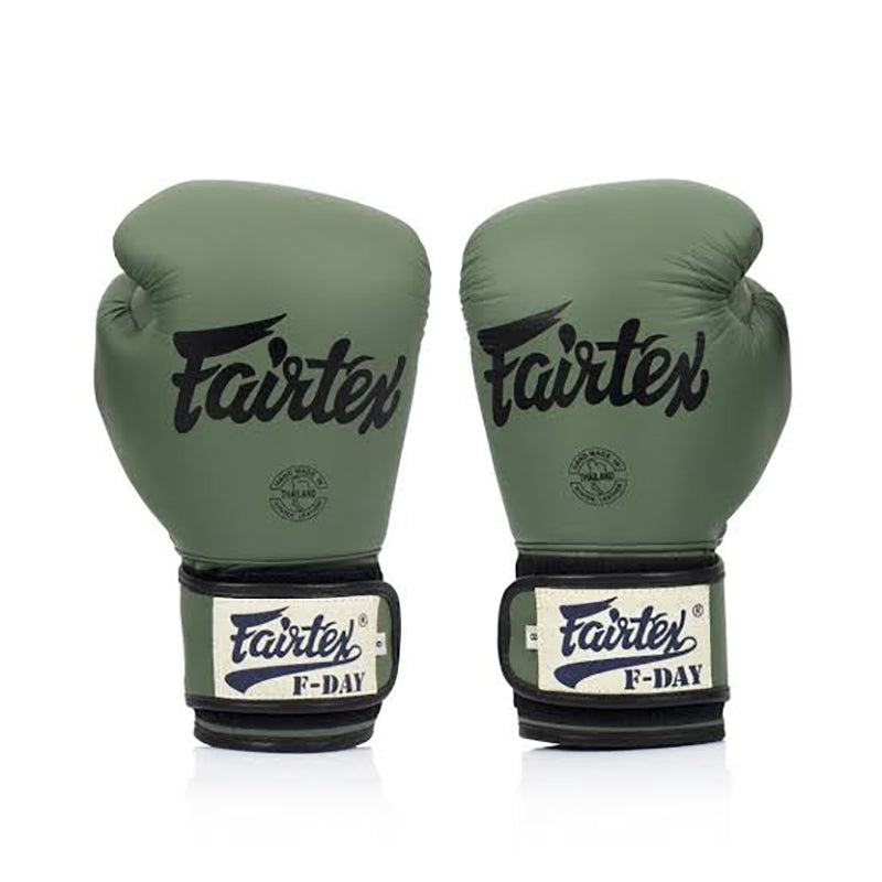 FAIRTEX F-Day Limited Edition Army Green Boxing Gloves (BGV11)