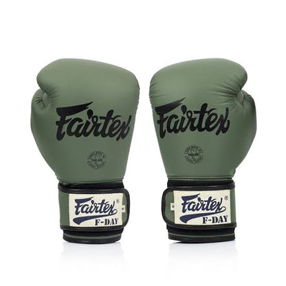 FAIRTEX F-Day Limited Edition Army Green Boxing Gloves (BGV11)