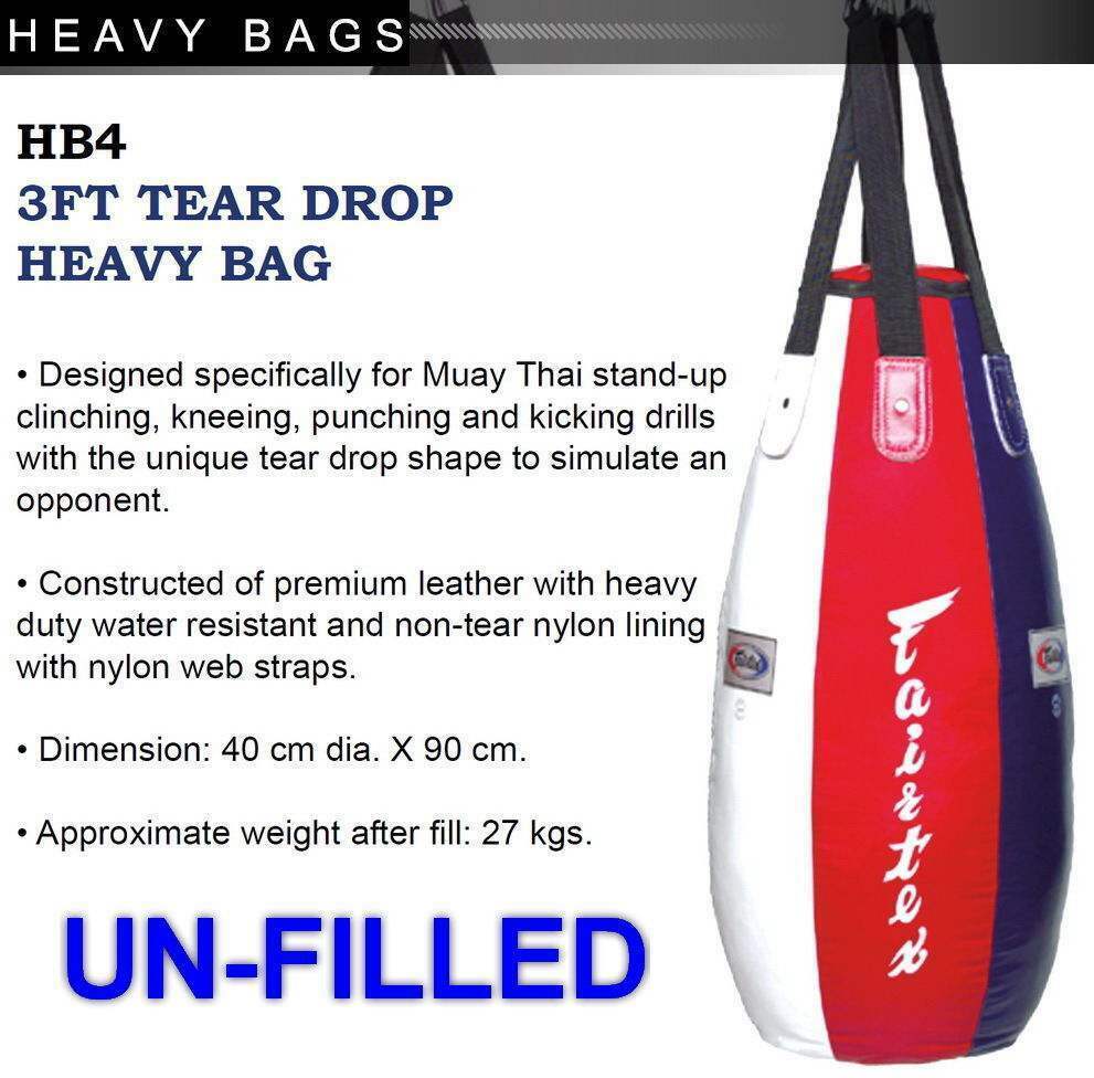 FAIRTEX - Leather Teardrop Bag/Unfilled (HB4)