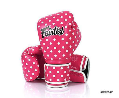 FAIRTEX Vintage Art-Polka Dot 1854 Boxing Gloves (BGV14P) - Boxing & Muay Thai