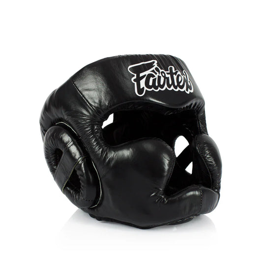 FAIRTEX Diagonal Vision Sparring Headguard/Lace Up (HG13) - Boxing Head Guard