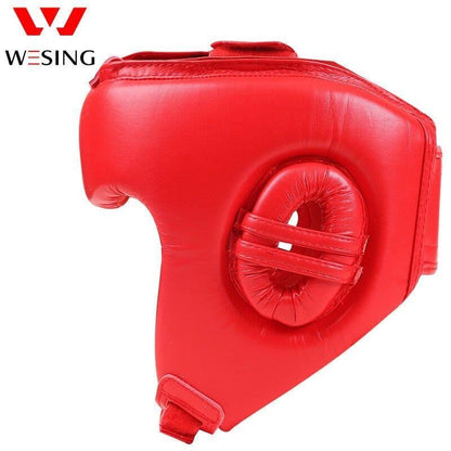 MORGAN WESING IBA Approved Leather Head Guard - Boxing Head Guard - RD