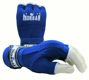 MORGAN Elasticated Easy Hand Wraps Muay Thai Boxing MMA UFC - Boxing Hand Wraps - BLACK