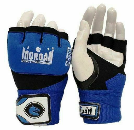 MORGAN Muay Thai Boxing Boxing Injected Hand Wraps [Blue X Large] - Blue