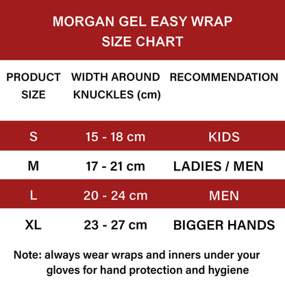 MORGAN Muay Thai Boxing Boxing Injected Hand Wraps [Blue X Large] - Blue