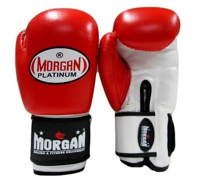 MORGAN V2 Platinum Leather Sparring Muay Thai Boxing Gloves - Boxing & Muay Thai - Blue