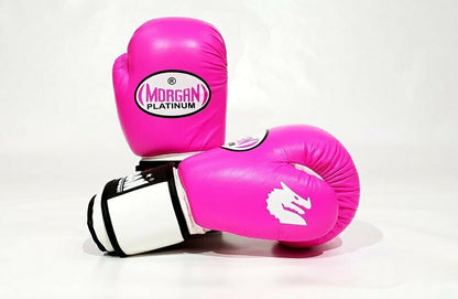 MORGAN V2 Platinum Leather Sparring Muay Thai Boxing Gloves - Boxing & Muay Thai - RED