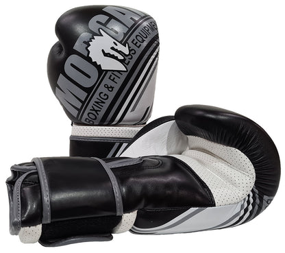 MORGAN Aventus Leather Boxing Gloves - Boxing & Muay Thai - BLACK