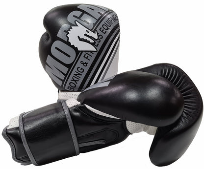 MORGAN Aventus Leather Boxing Gloves - Boxing & Muay Thai - BLACK