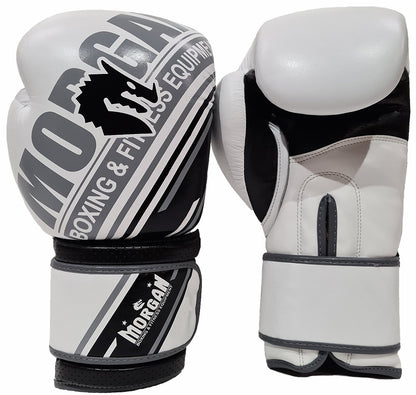 MORGAN Aventus Leather Boxing Gloves - Boxing & Muay Thai - white