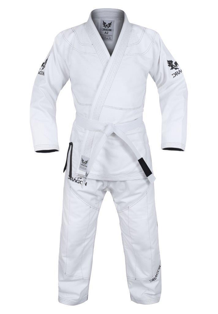 MORGAN DRAGON V2 450Gsm BJJ Gi - IBJJF Approved (White) - BJJ Gi