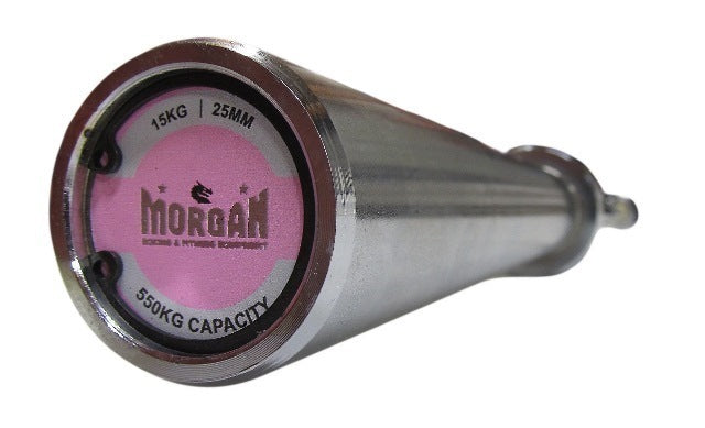 15Kg MORGAN Womens Olympic Chrome Barbell - 550Kg Max Capacity