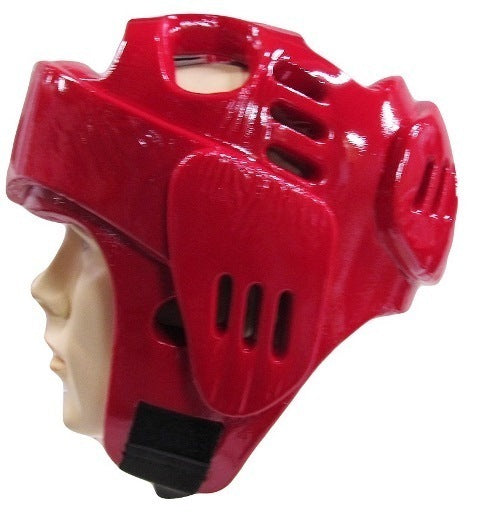 MORGAN Martial Arts Dipped Foam Protector - Head Guard - Boxing Head Guard - RED